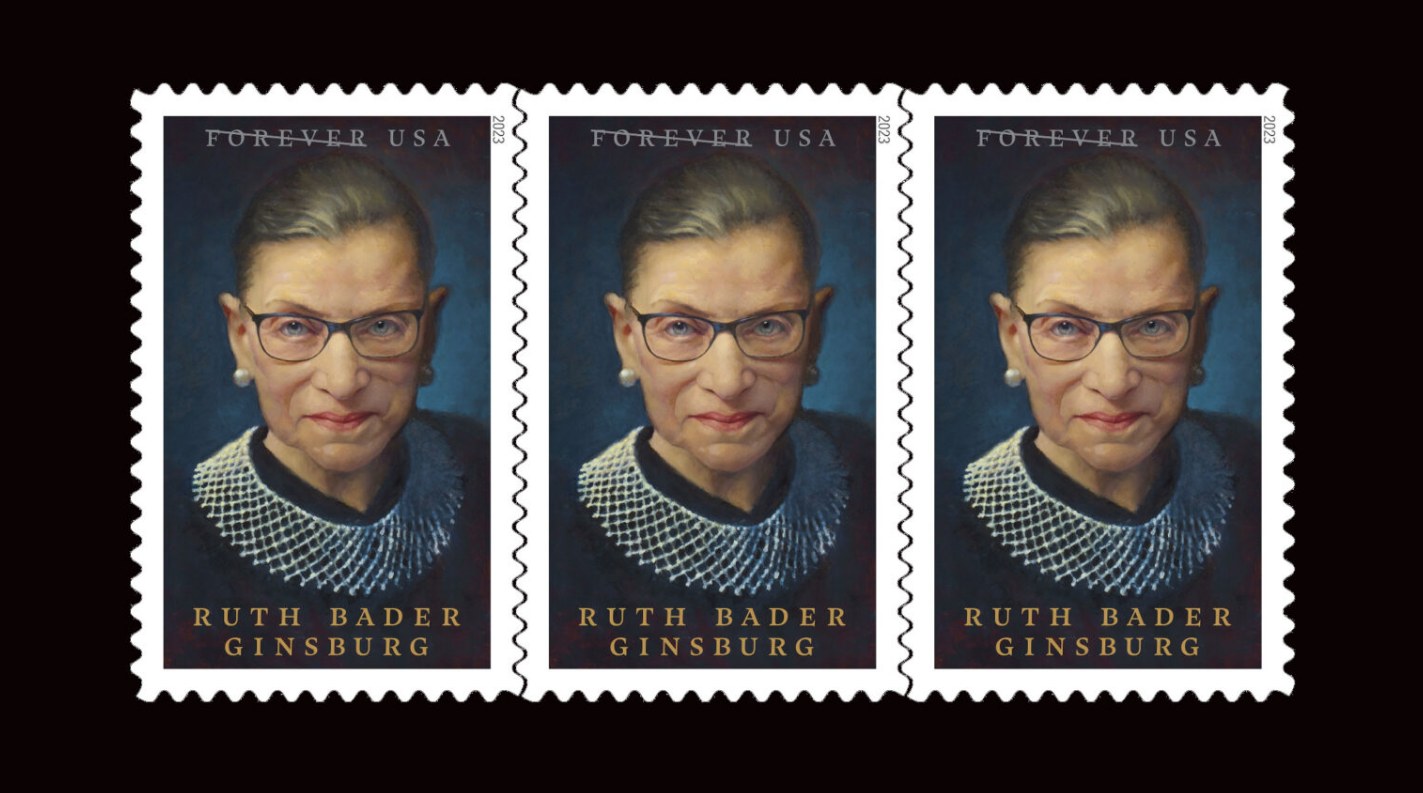 USPS releases Ruth Bader Ginsburg stamp, 3 years after Jewish Supreme Court justice’s death