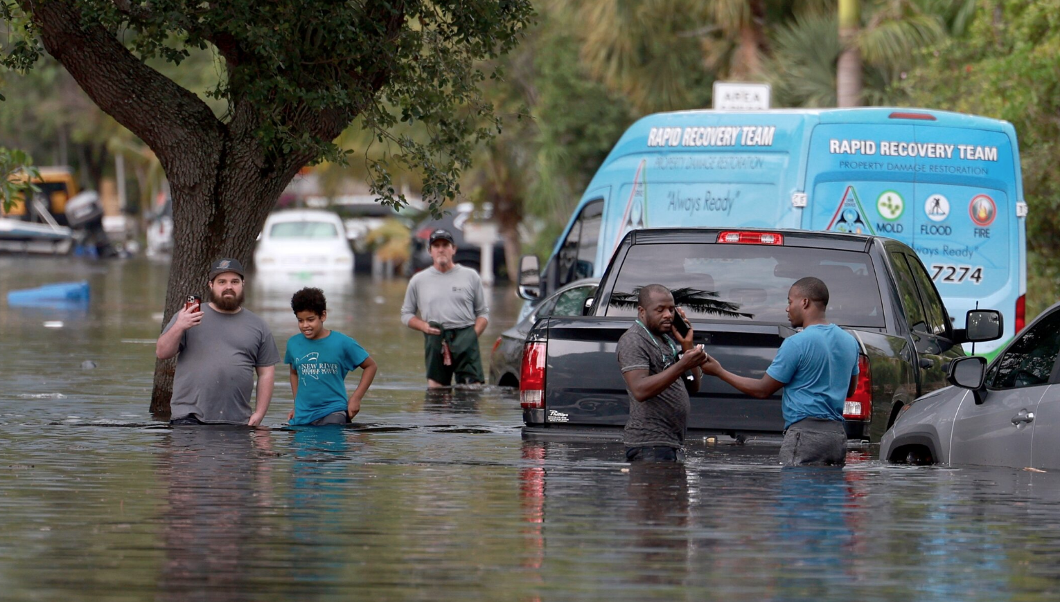 Historic flooding complicates the journey home for Passover vacationers in South Florida