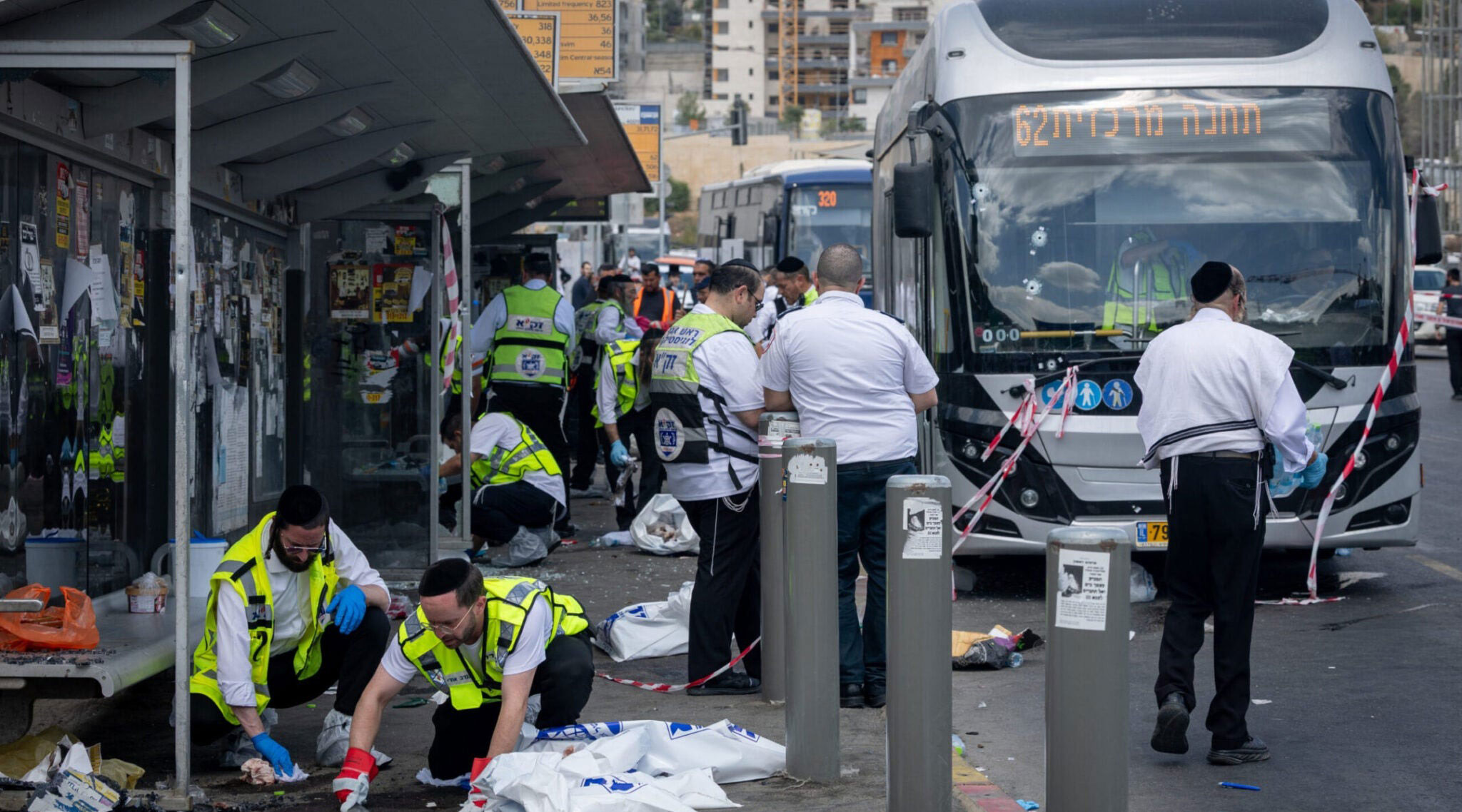 6 shot to death at Jerusalem bus stop in city’s deadliest attack in nearly 2 years