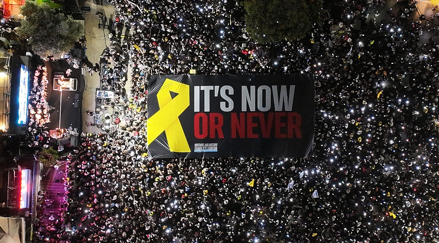 Trump shares pictures of Tel Aviv protests as negotiators hunker down on Gaza ceasefire talks